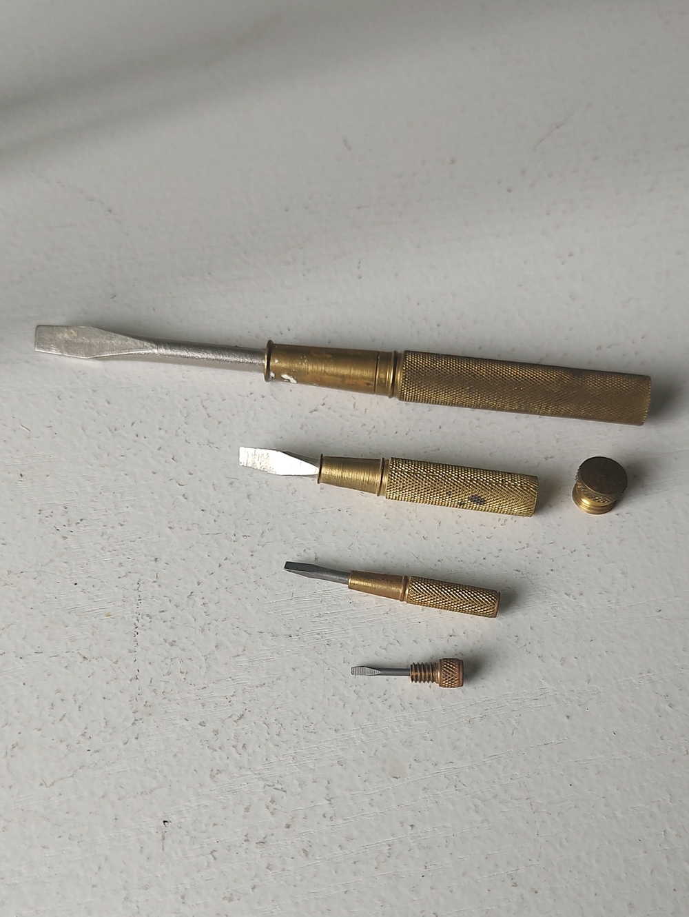 Vintage Miniature Nesting Screwdriver Set
